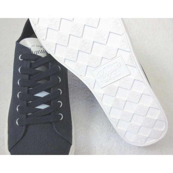 Original Penguin Men's Sam Stripe Classic Lace Up Canvas Dark Blue Shoes NIB - Picture 6 of 6